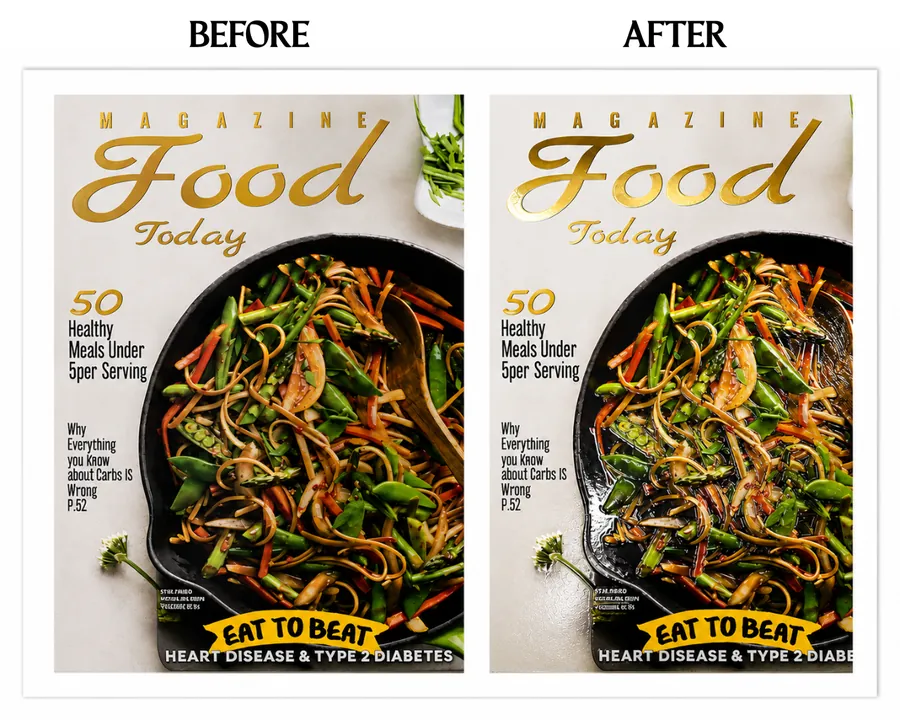 Before and after foiling project two